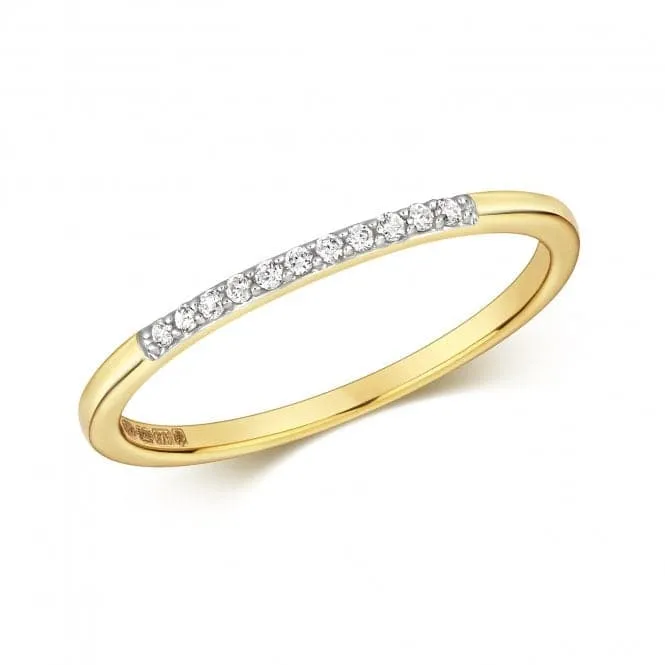 Diamond Jewellery 9ct Yellow Gold Diamond Eternity Ring RD803