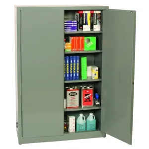 Eagle 1947-4GR Gray Office Supply-2-Doors Manual, 4 Painted Shelves