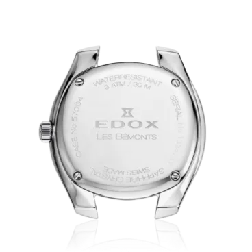 Edox Les Bèmonts Ladies Silver Blue Watch 57004-3-BUIN