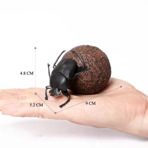 Educational Realistic Insect Figurines Set: Dung Beetle, Scorpion & More