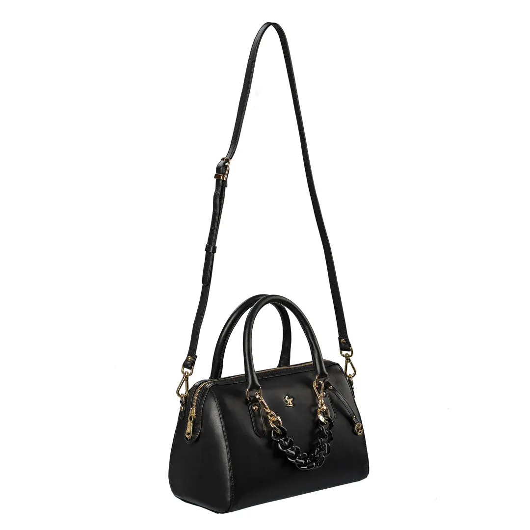 Enna - Sling Bag | Leather Handbag for Women | Genuine Leather Ladies Bag | Color: Black