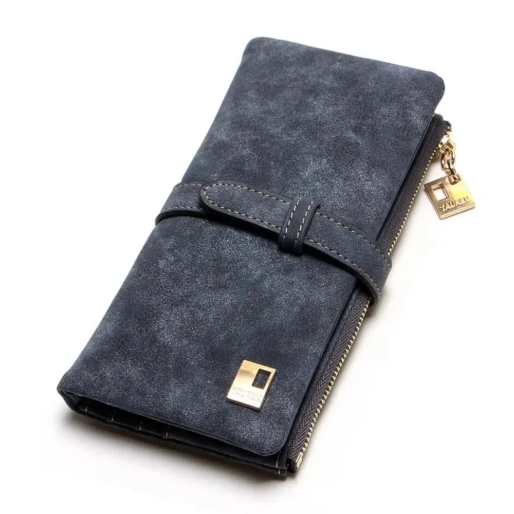 Fancy suede Two-Fold Women's wallet