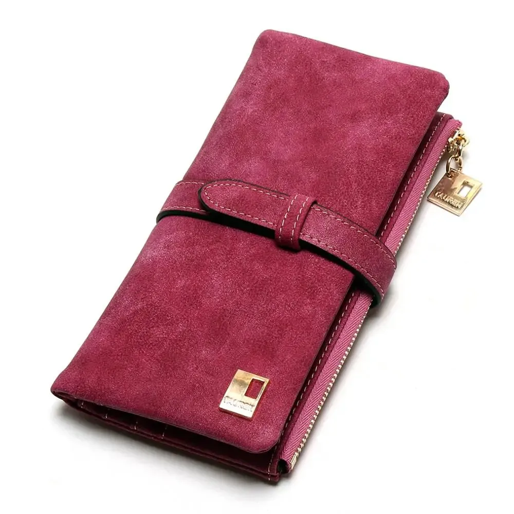 Fancy suede Two-Fold Women's wallet