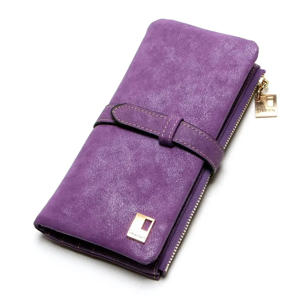 Fancy suede Two-Fold Women's wallet