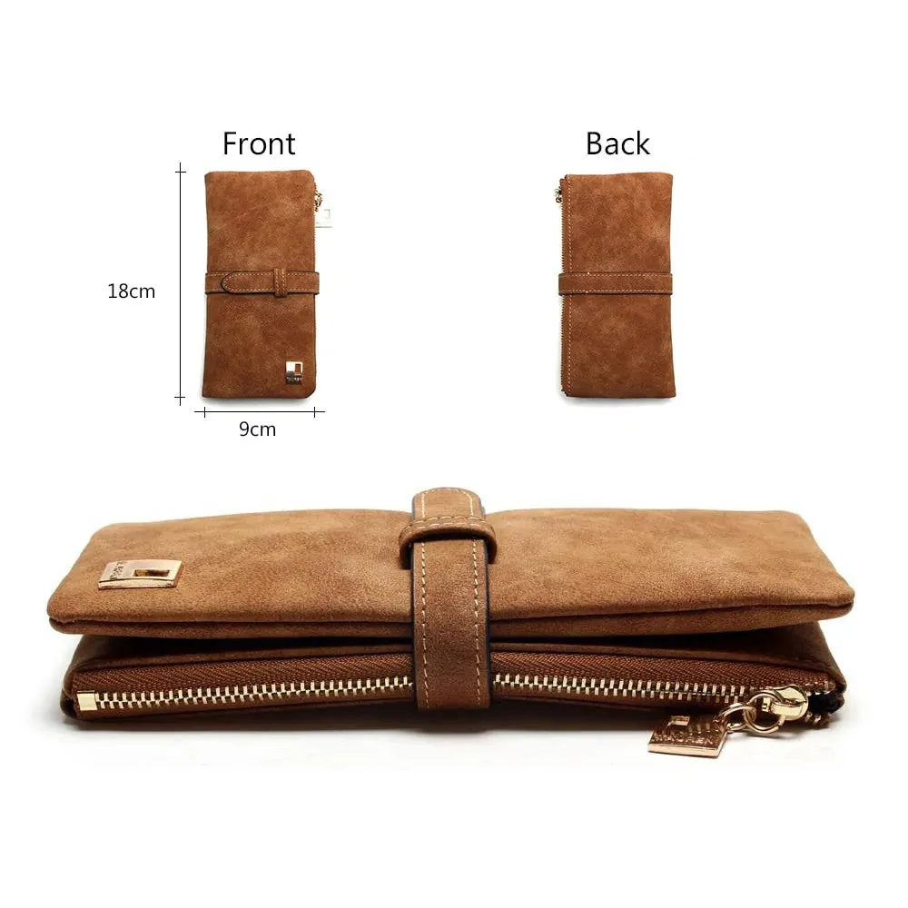 Fancy suede Two-Fold Women's wallet