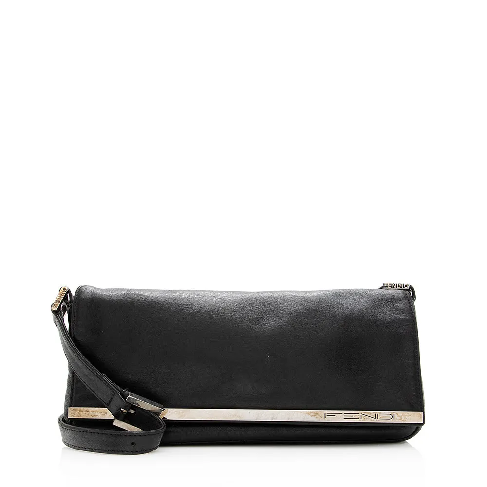 Fendi Leather Flap Pochette (SHF-20741)