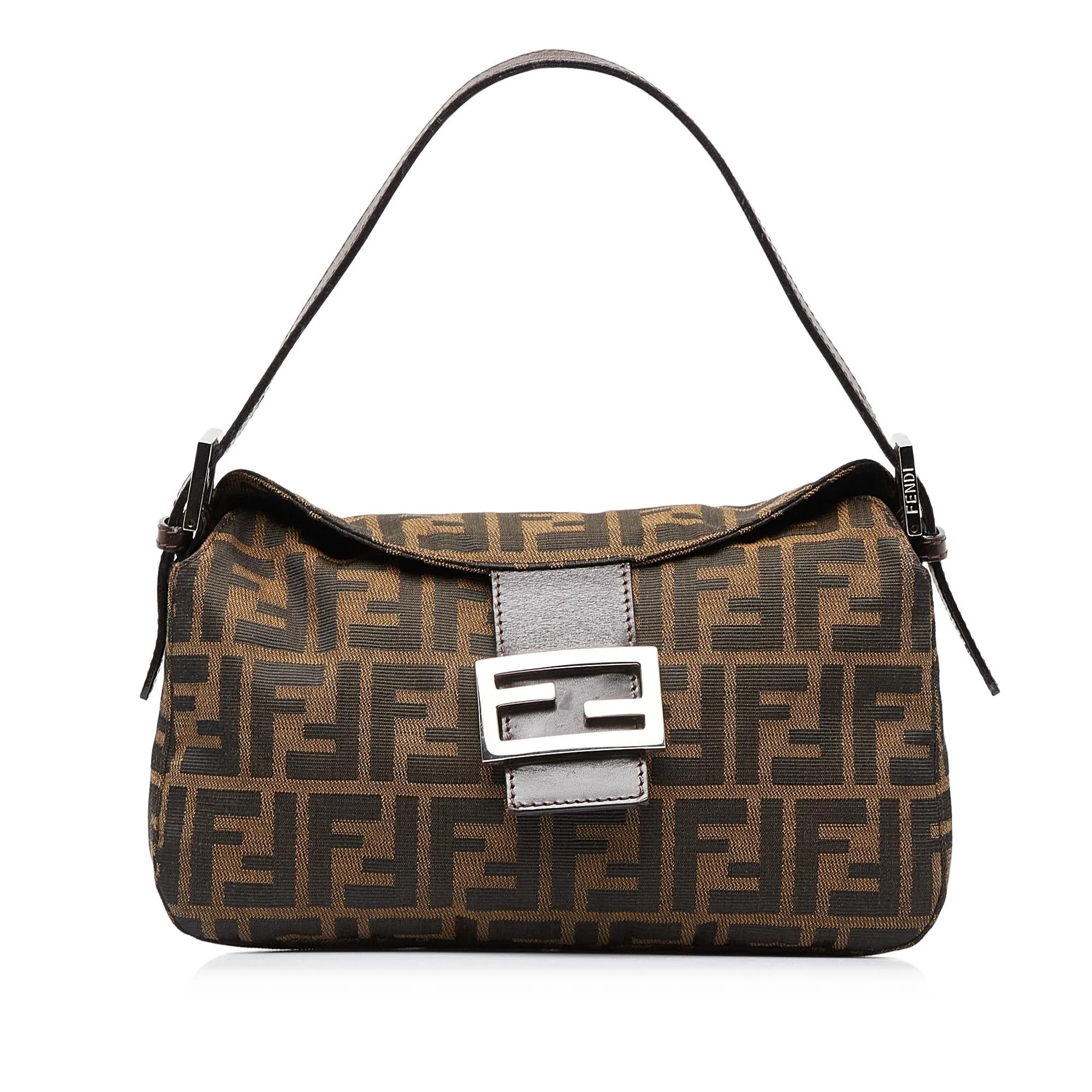 Fendi Zucca Double Flap Baguette (SHG-8sUN0W)