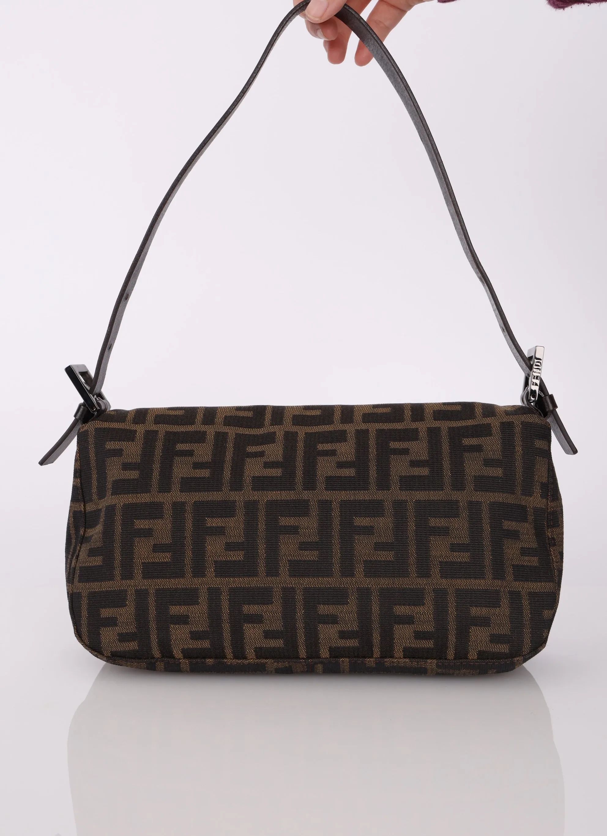 Fendi Zucca Flap Baguette