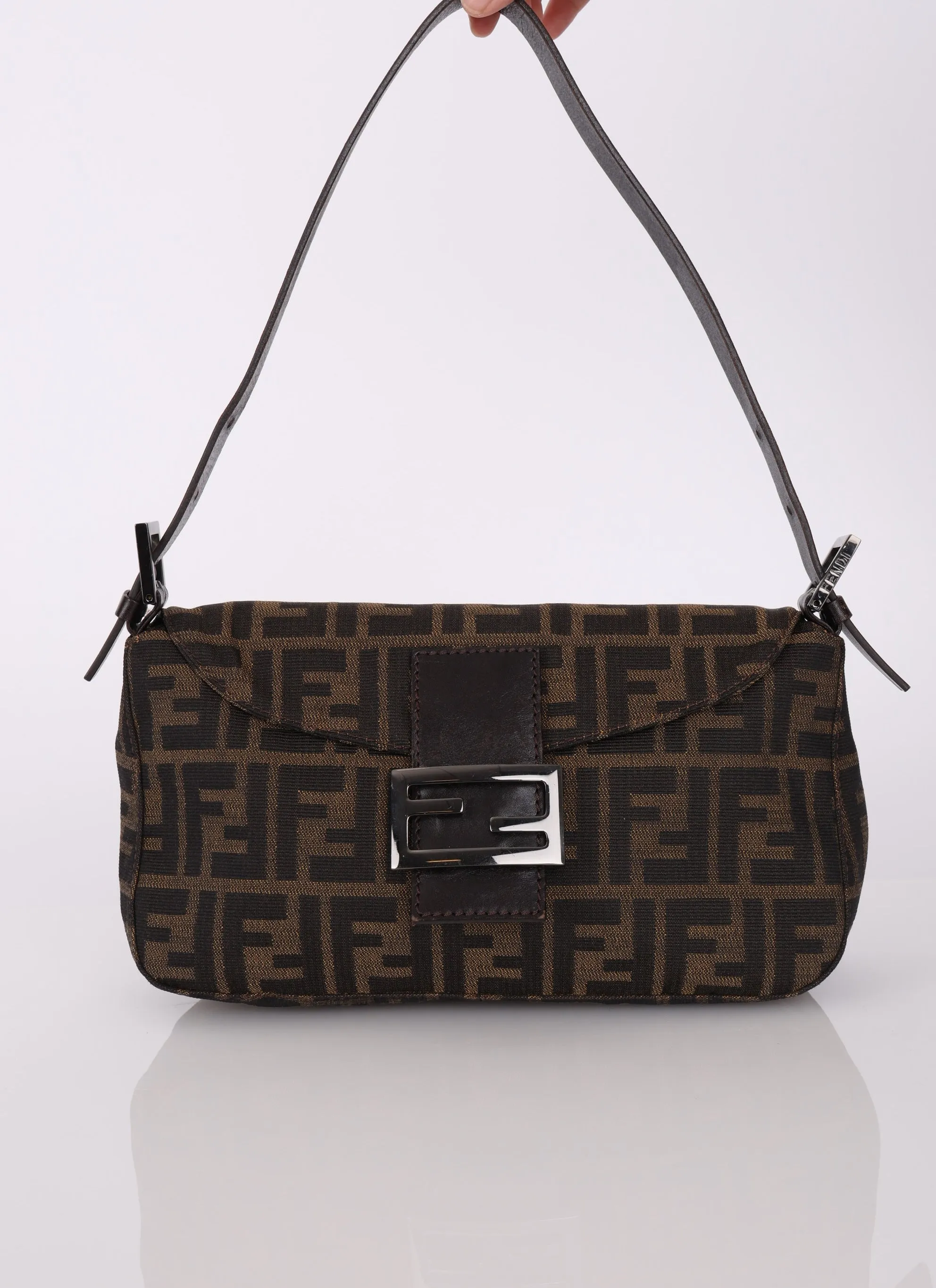 Fendi Zucca Flap Baguette