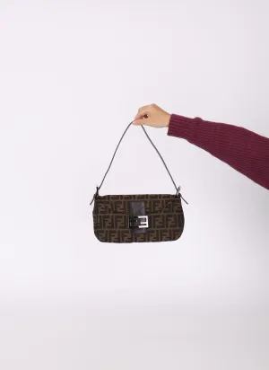 Fendi Zucca Flap Baguette