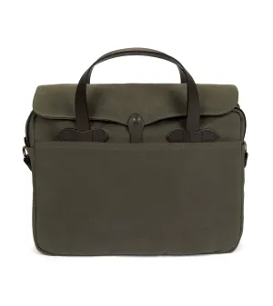 Filson Rugged Twill Briefcase: Otter Green