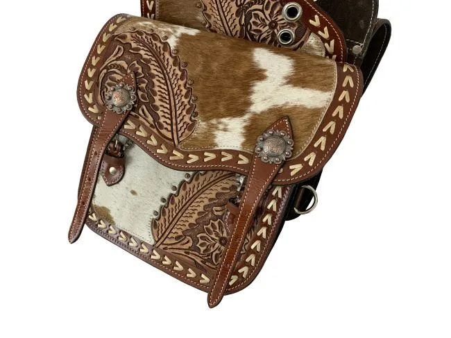 Floral Frontier Saddle Bag