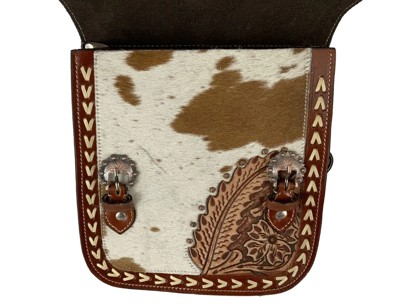 Floral Frontier Saddle Bag