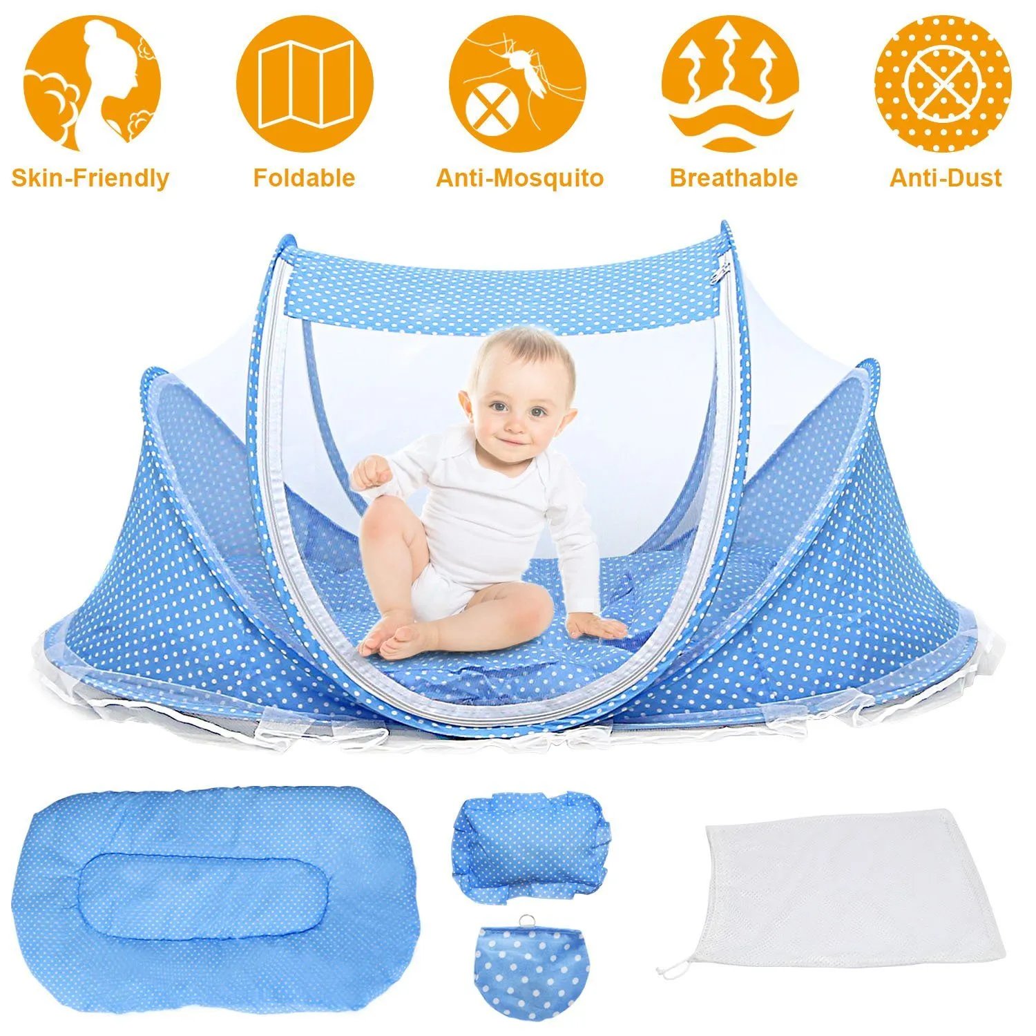 Foldable Baby Travel Bed