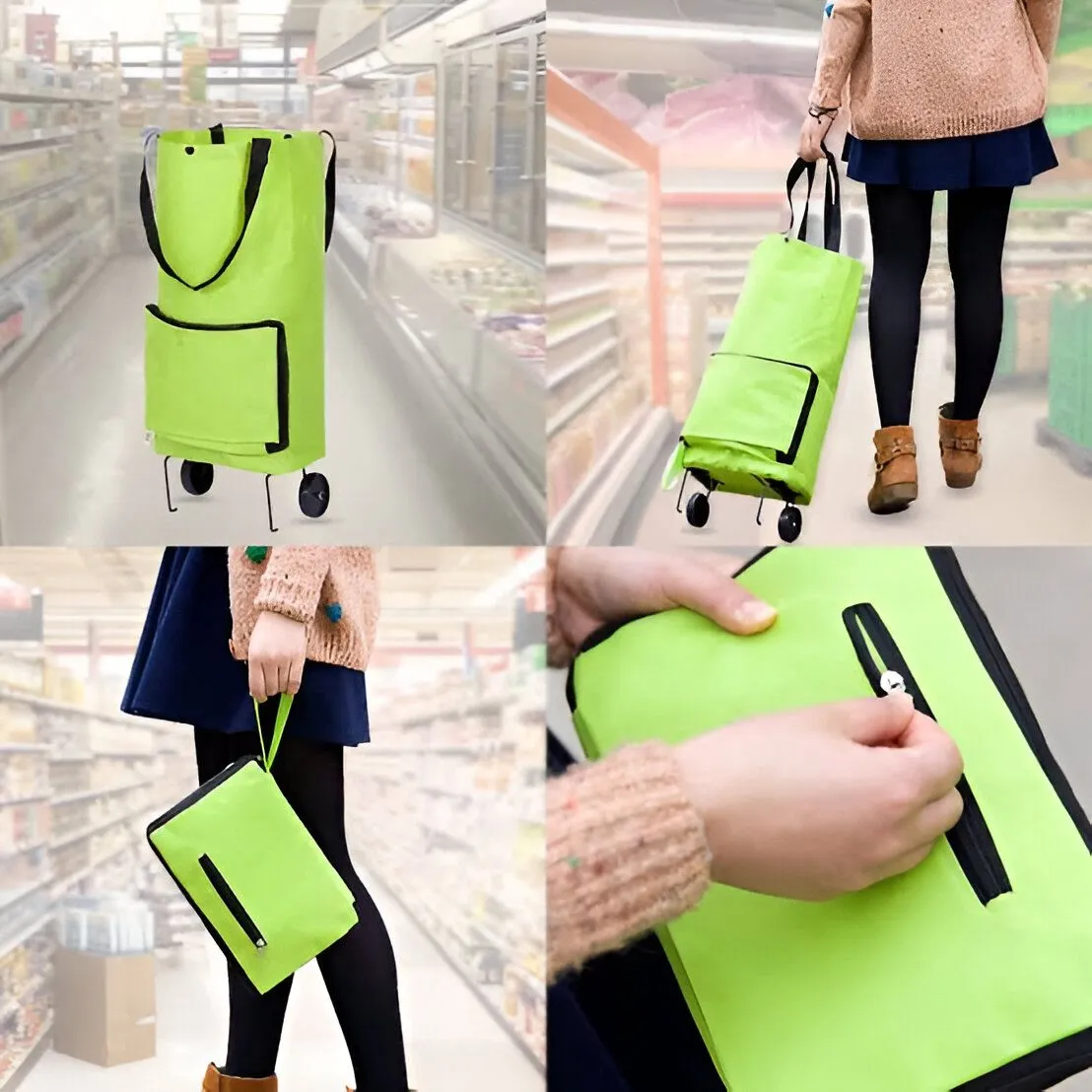 Foldable Shopping Trolley Bag