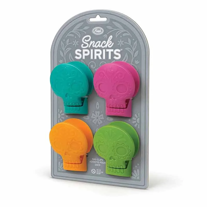 Fred Set of 4 Snack Spirits Bag Clips