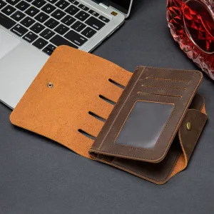 Full Grain Leather Wallet Refid Wallet Passport Wallet