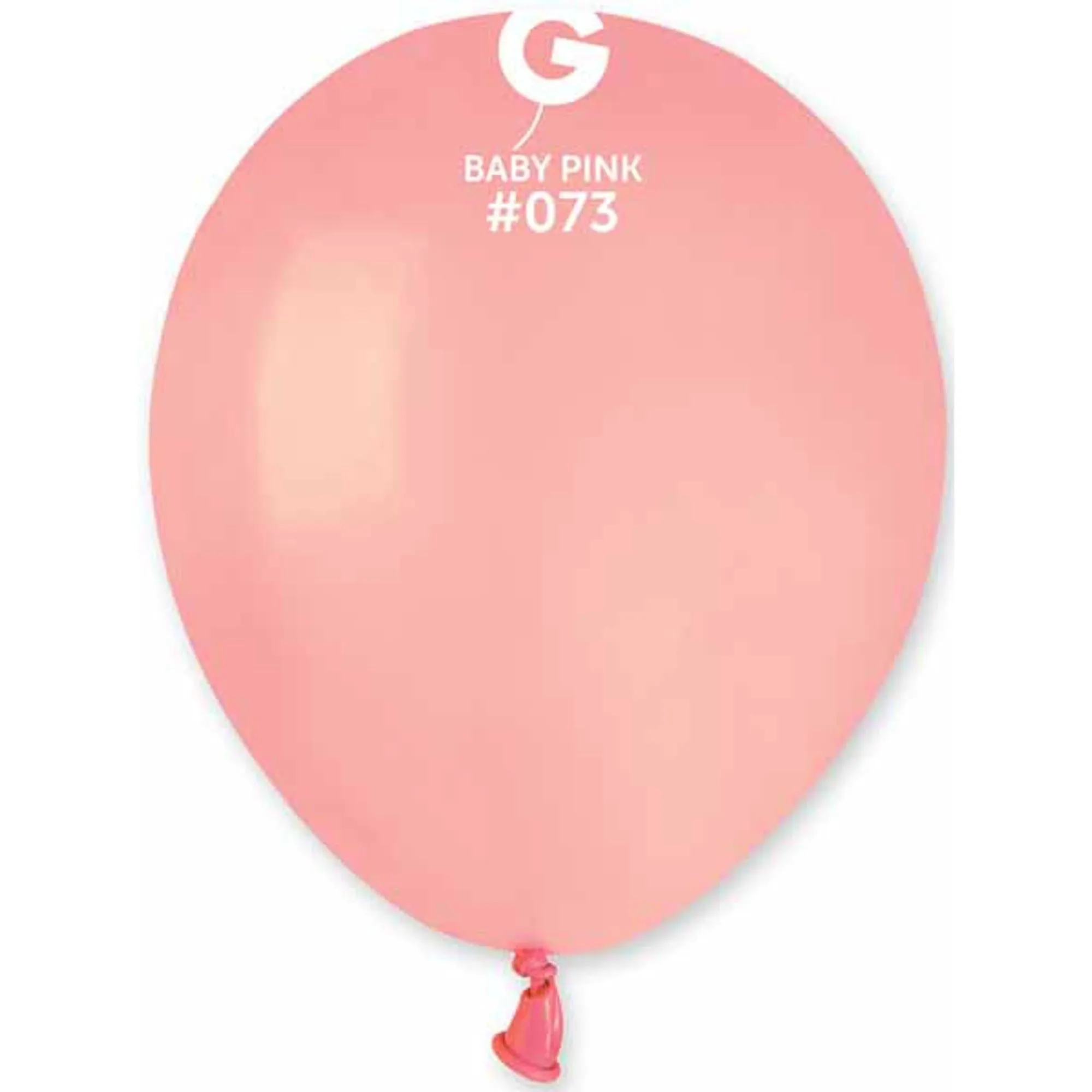 Gemar 5" Baby Pink Latex Balloons - 100 Count (Bagged)