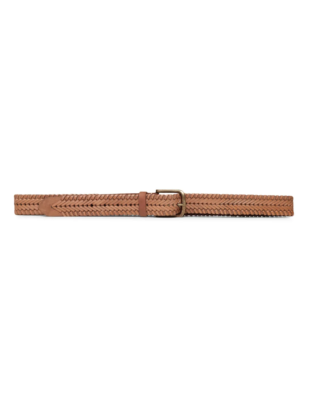 Genuine Natural Leather Hand-woven Belt By Art N Vintage