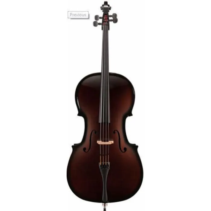 Glasser Carbon Composite Acoustic Cello Outfit with Bow and Case