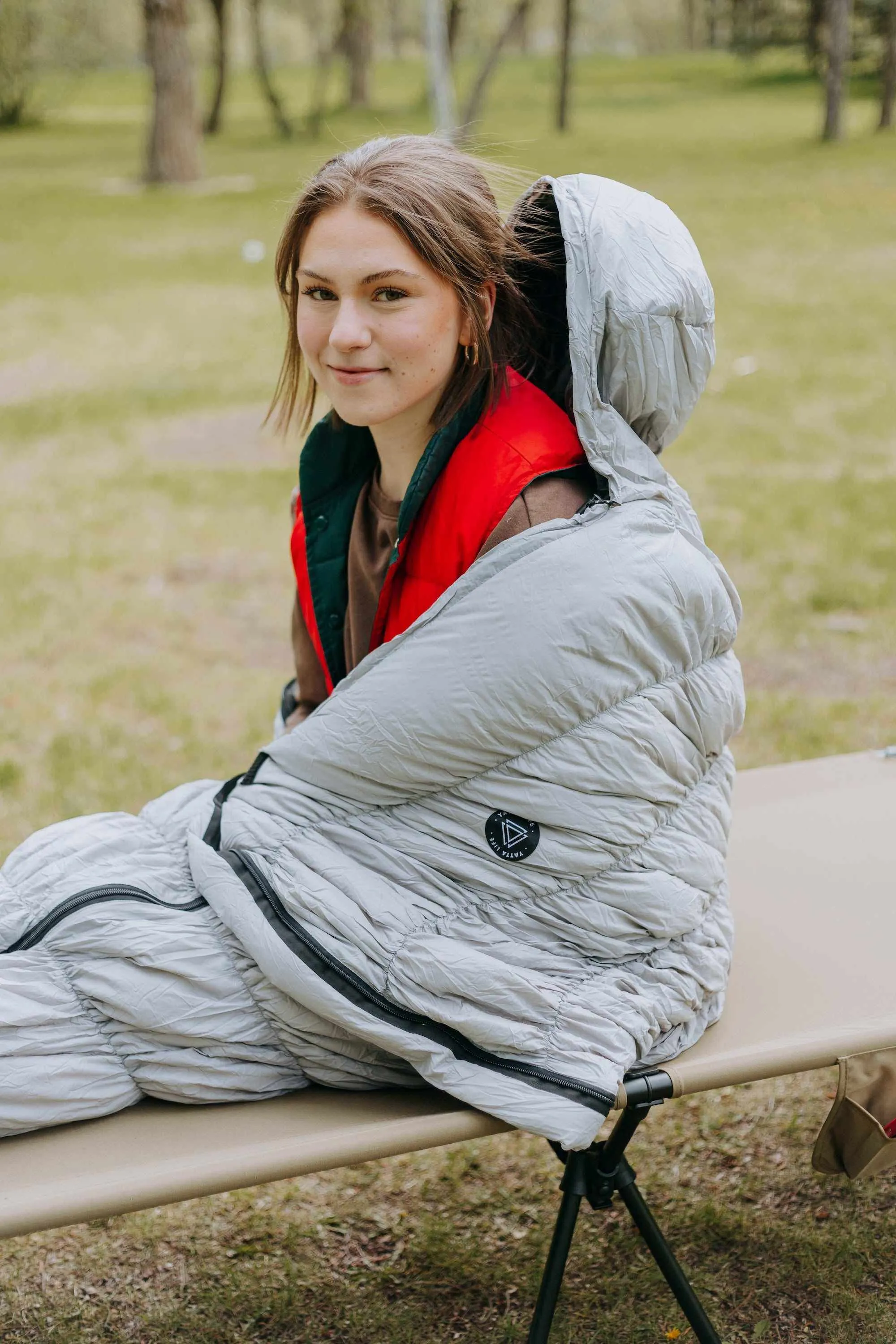 Goose Down Sleeping Bag - Black