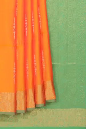 Gorgeous Orange Saree