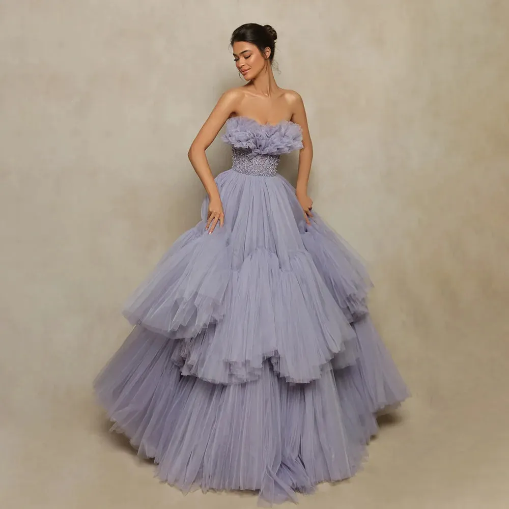 Gorgeous Strapless Evening Dress