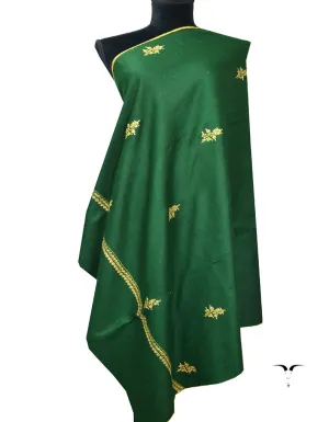 Green Embroidery Pashmina Shawl 7747