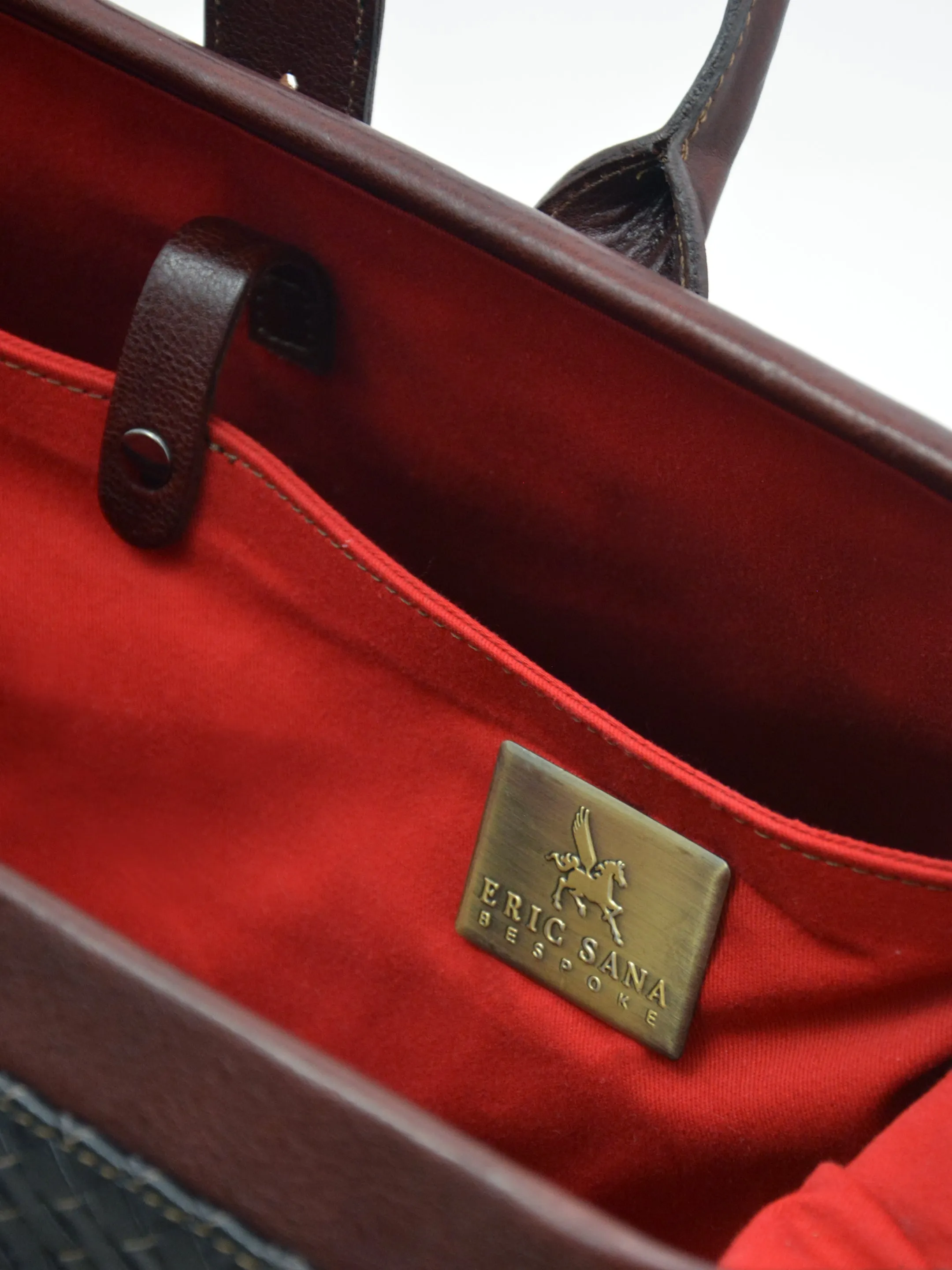 Hand-Woven Briefcase Duffel Bag