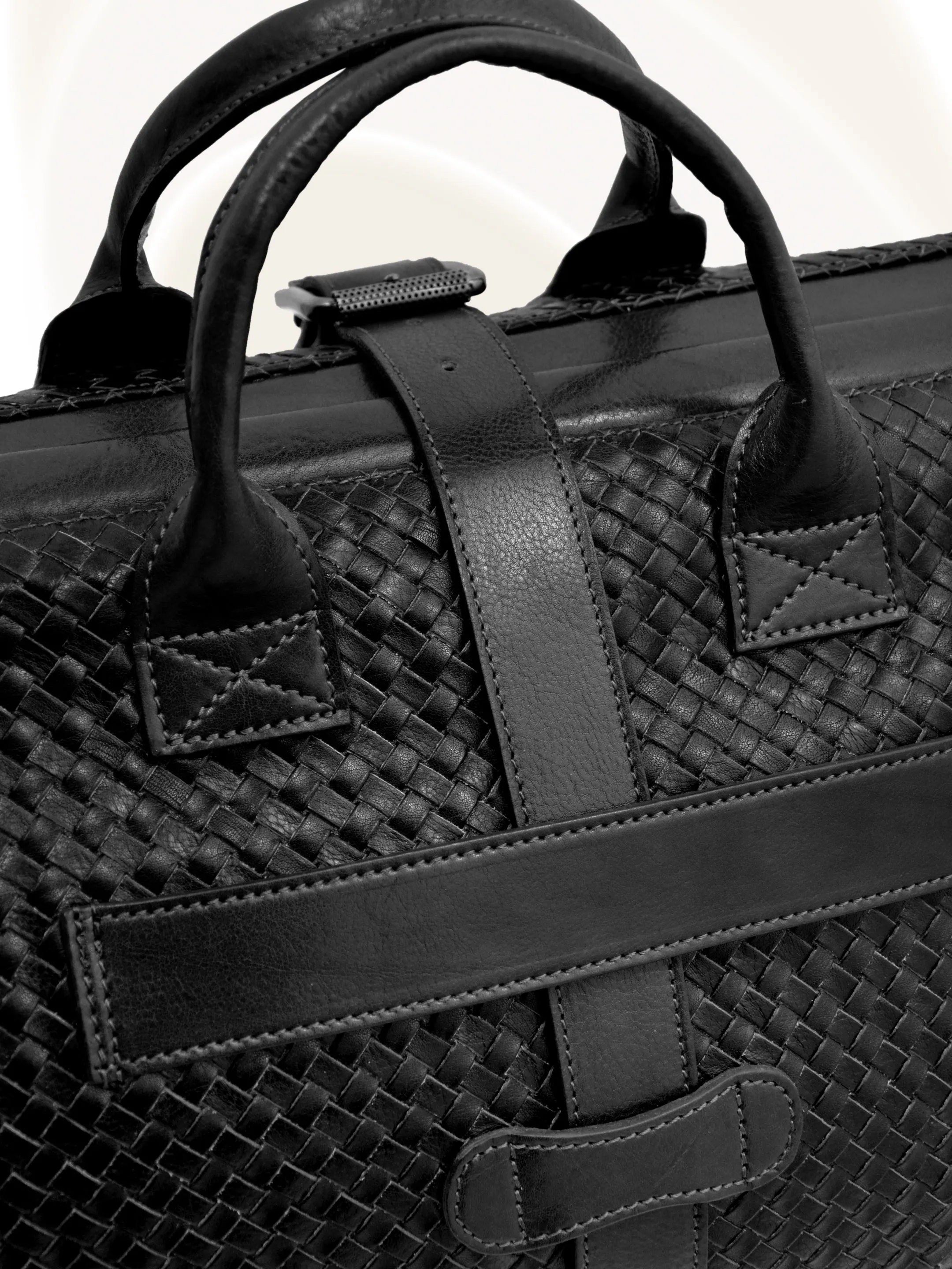 Hand-Woven Briefcase Duffel Bag