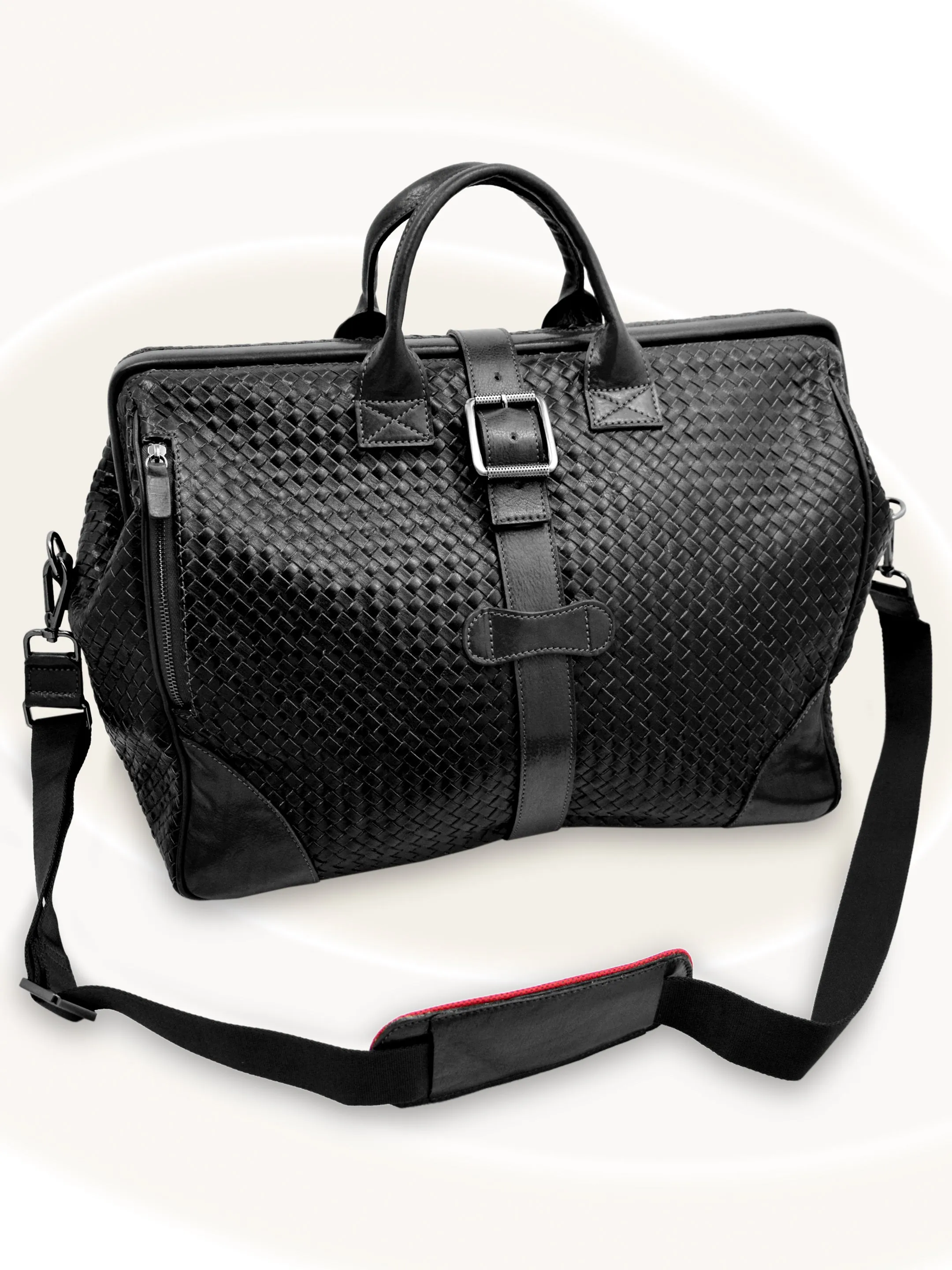 Hand-Woven Briefcase Duffel Bag