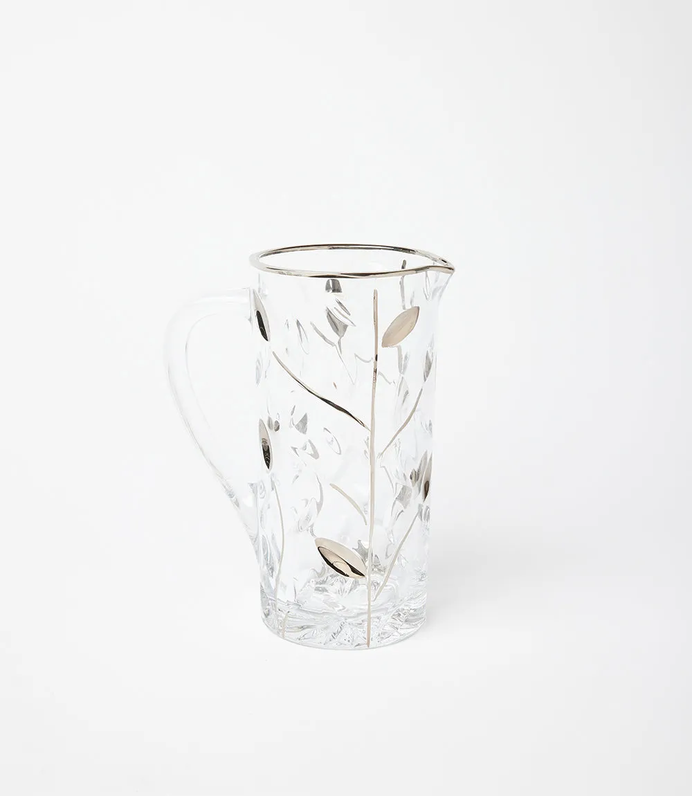 Handpainted Crystal Pitcher