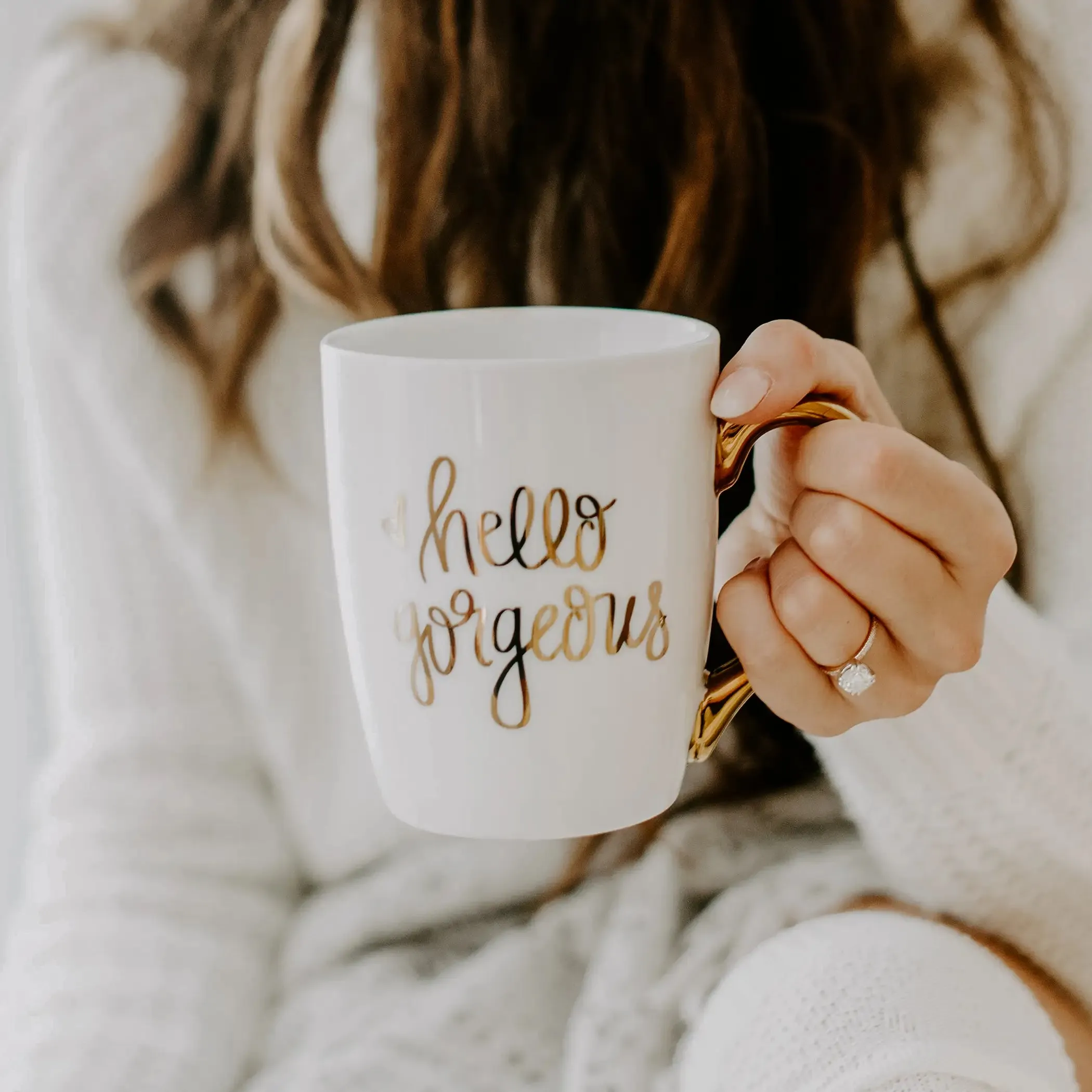 Hello Gorgeous | Gold Coffee Mug