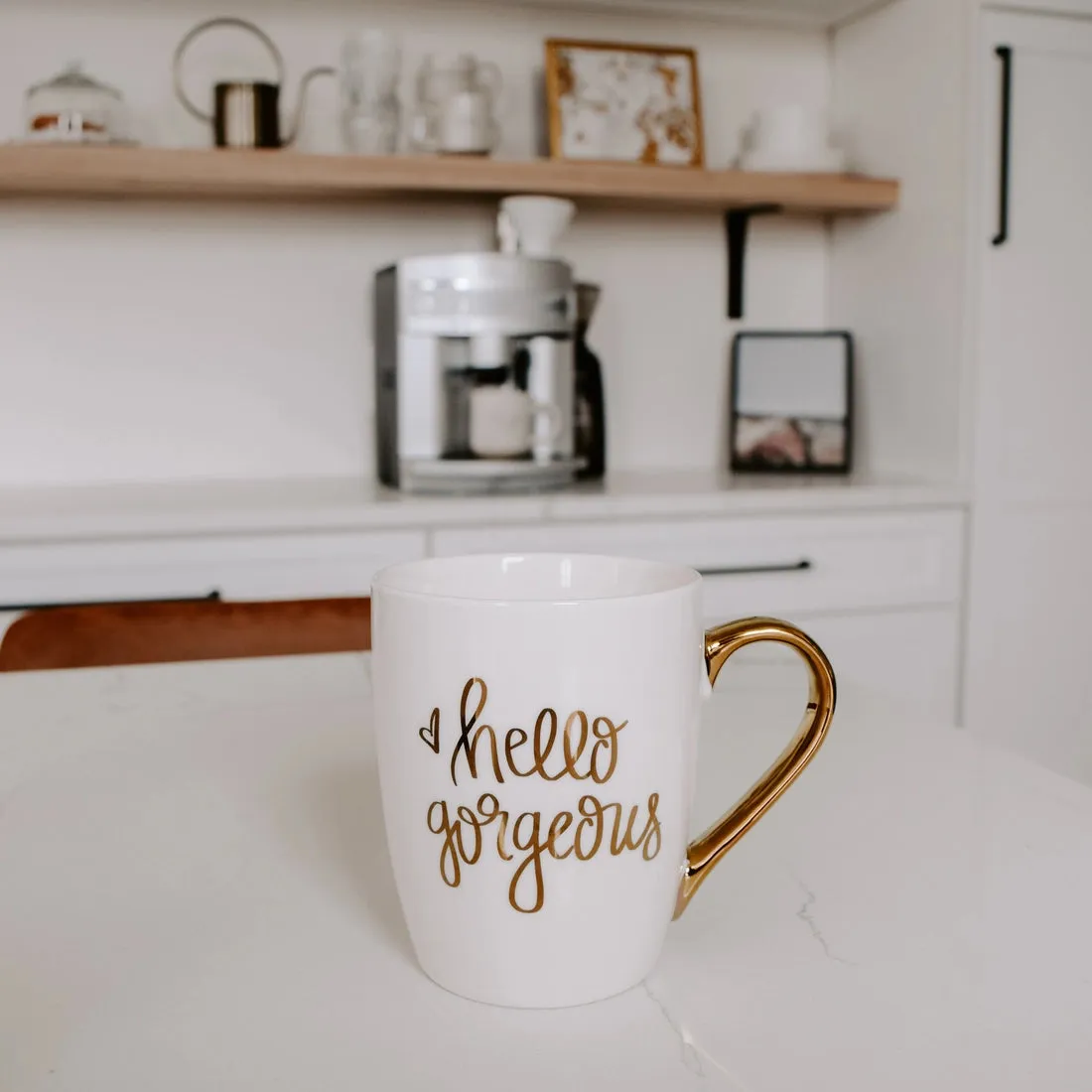 Hello Gorgeous | Gold Coffee Mug