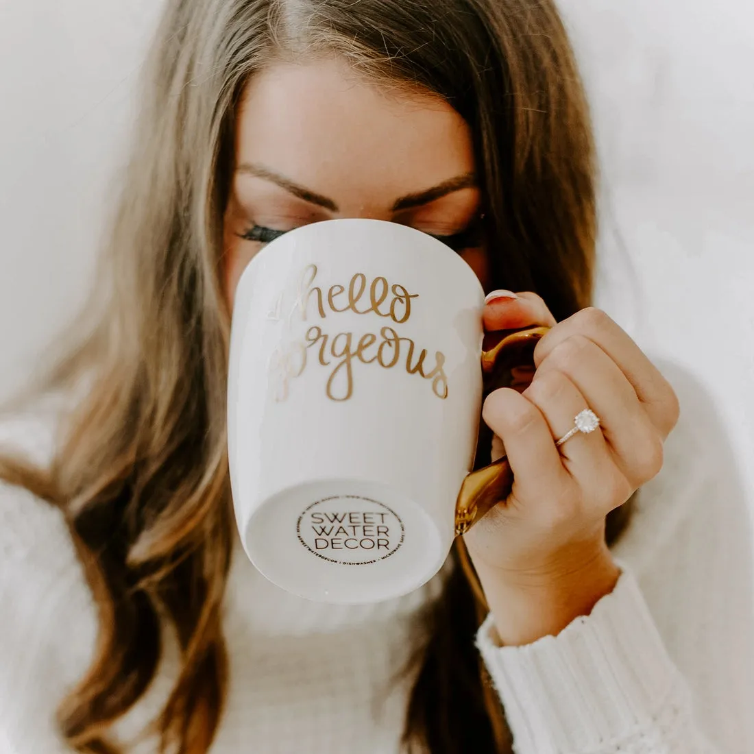 Hello Gorgeous | Gold Coffee Mug