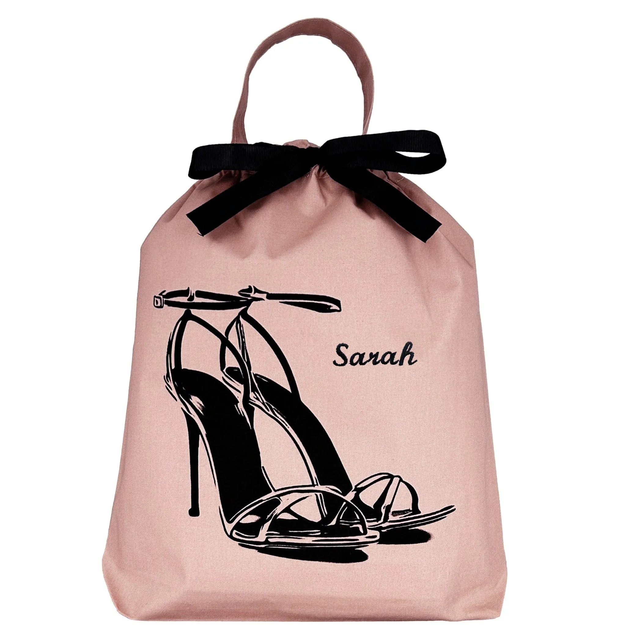 High Heel Sandal Shoe Bag, Pink/Blush