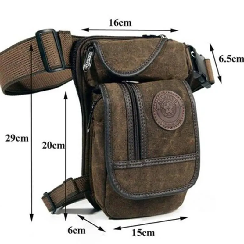 High quality men's leg bag shoulder bag