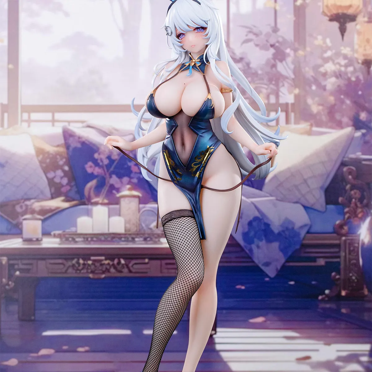 HiPlay Hapitopi Real Fishnet Stockings Tracking Eyes Thermochromic Paint Victorious Bunny Girl Anime Figurine