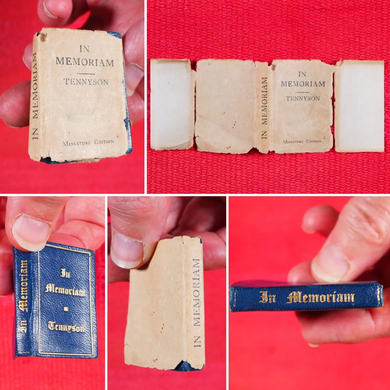 In Memoriam. >>MINIATURE BOOK WITH DUSTJACKET<< Tennyson, Alfred Lord. David Bryce & Son, Glasgow. London, Henry Frowde, Oxford University Press. 1905 CONDITION: VERY GOOD