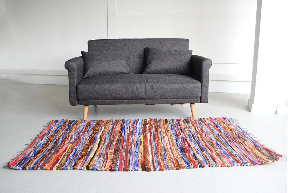 Indian Velvet Rag Rug - Large