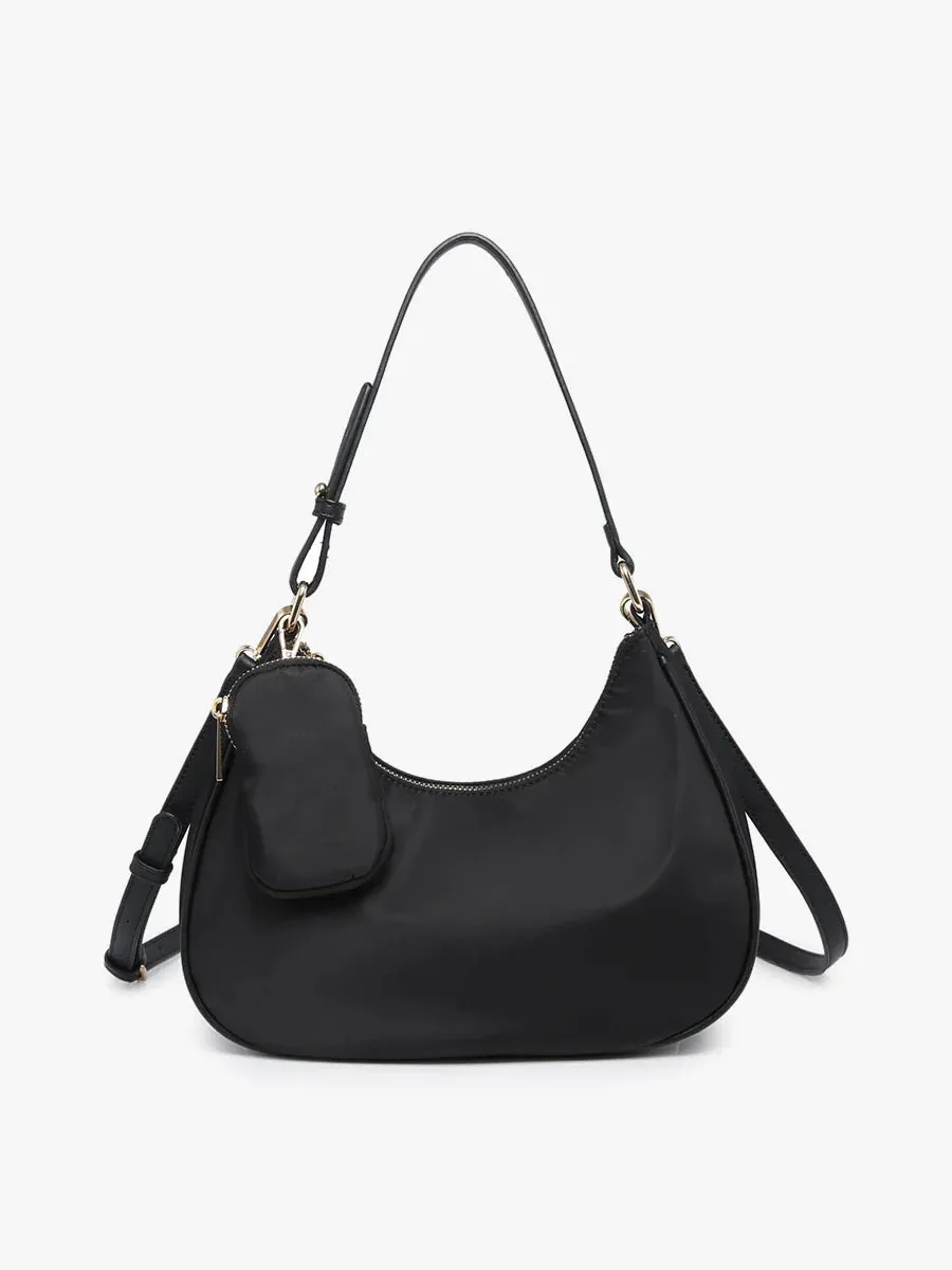 Jen & Co - Jada Nylon Shoulder Bag With Coin Purse