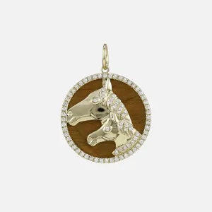 Johanna Tiger's Eye Horse Pendant