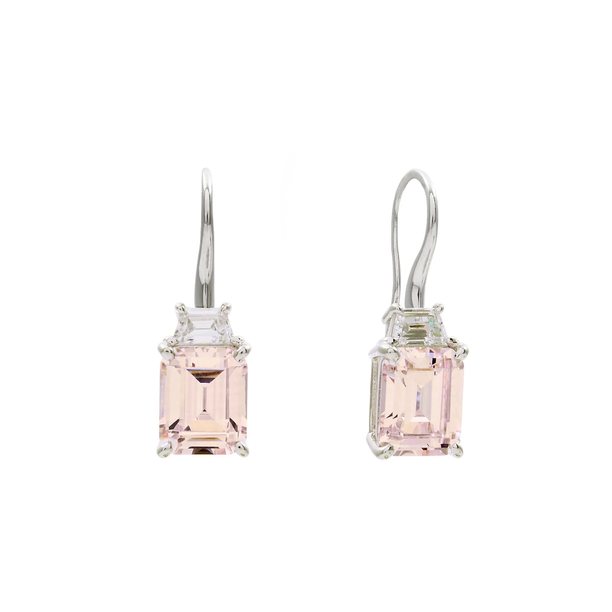 Josephine Pink And Clear Earrings