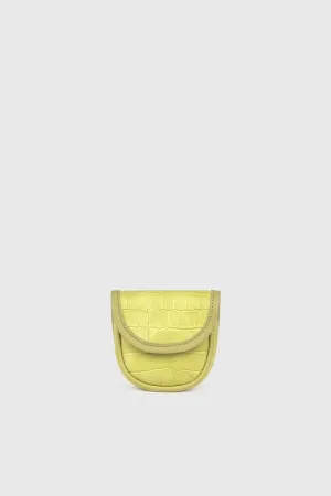 Julius Leather Pouch - Pastel Lime