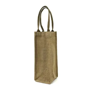 Jute 1 Bottle Wine Bag(JB-15)