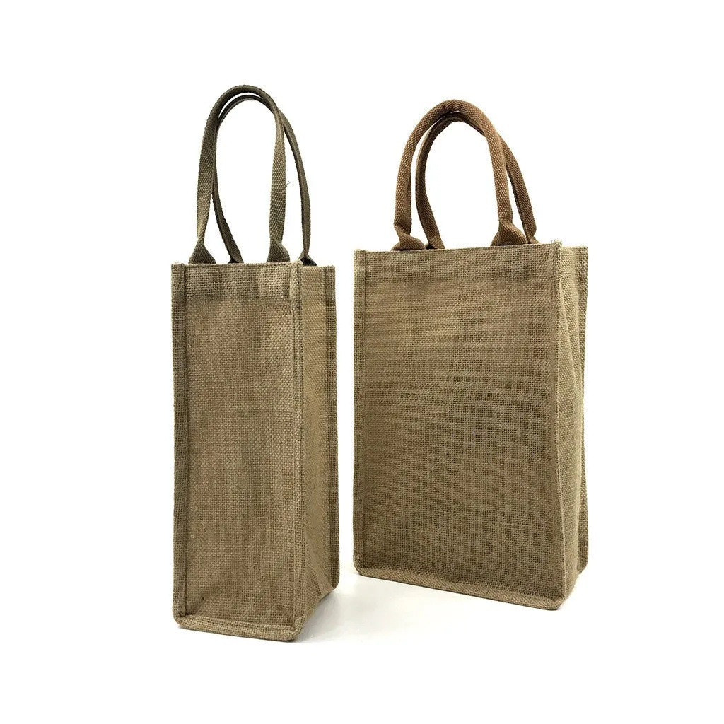 Jute 2 Bottles Wine Bag(JB-16)