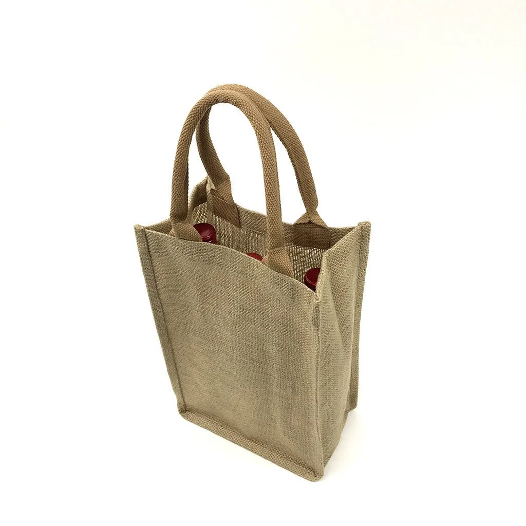 Jute 2 Bottles Wine Bag(JB-16)