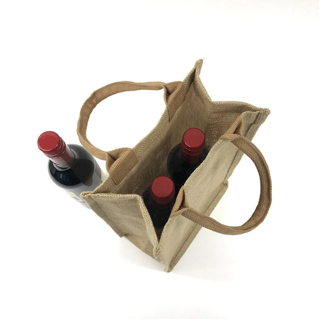 Jute 2 Bottles Wine Bag(JB-16)