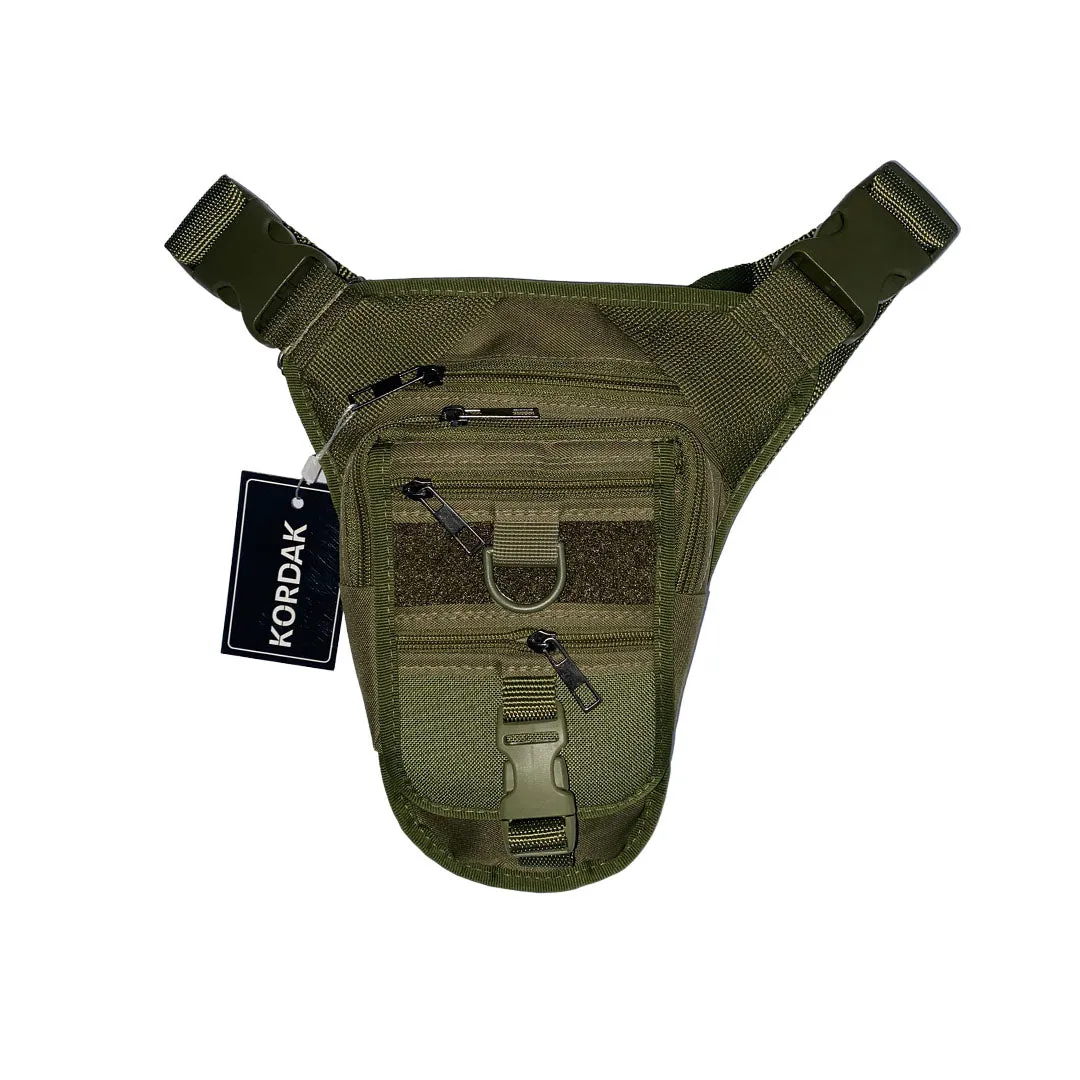 Khaki Shoulder or Leg Gun Carrying Bag with Strap