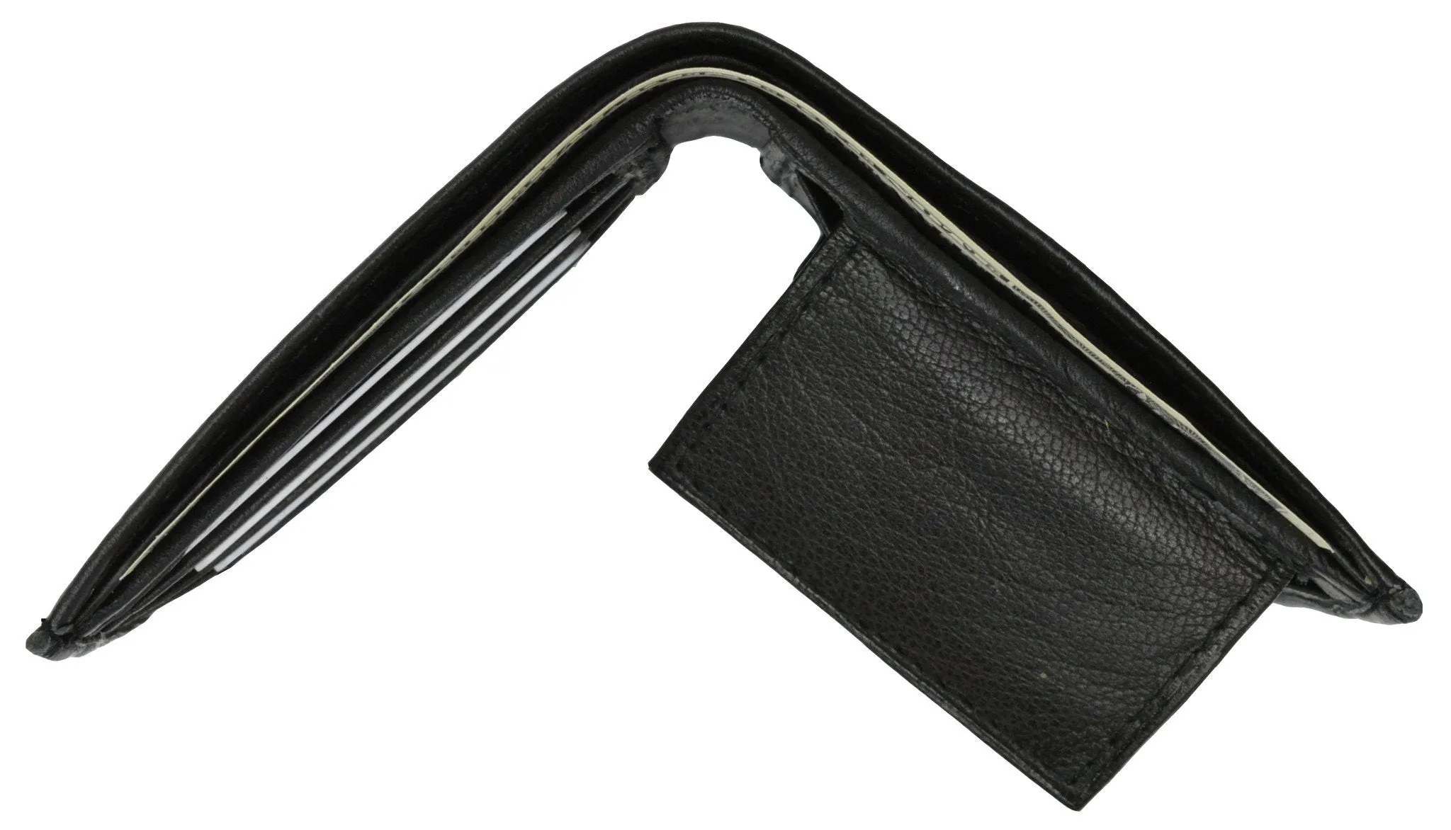 Kid's Leather Bifold Wallet with Coin Pouch and Card Slots 925